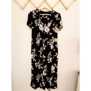 Christy Dawn Black floral dress